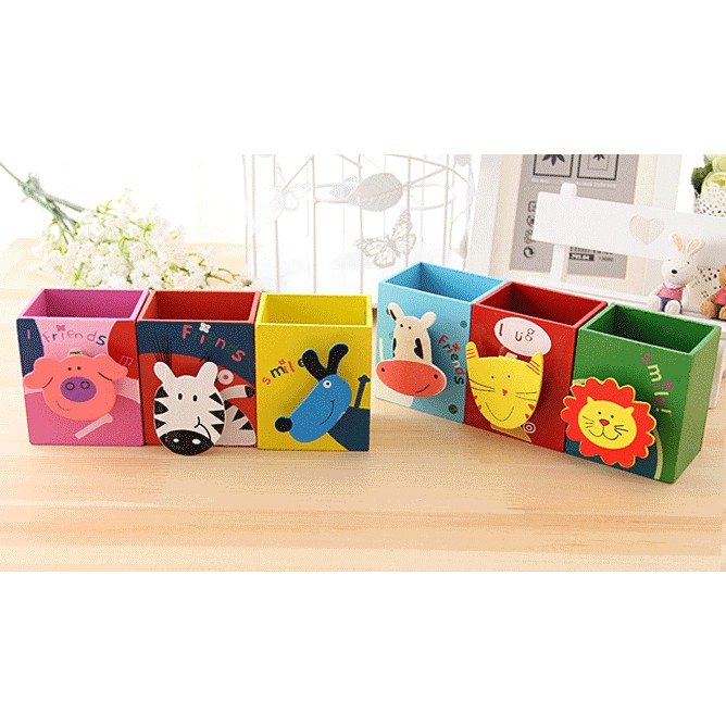 

(PROMO) Kotak Pensil Kayu Motif Binatang