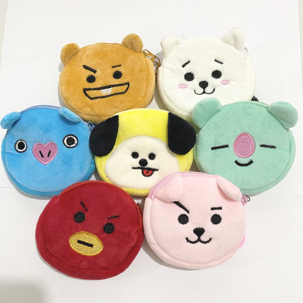  BS BISA COD Dompet Koin BTS  BT21 Coin Pouch KPOP 