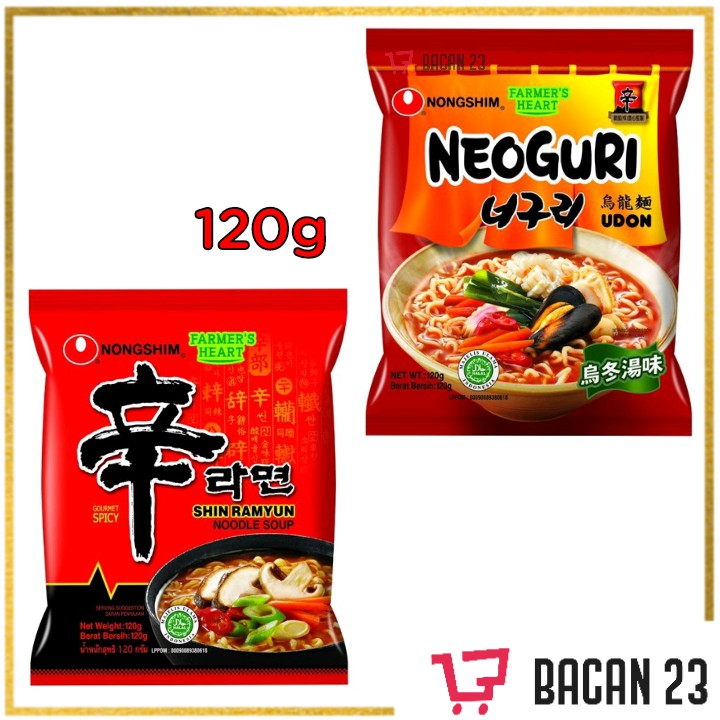 Nongshim Spicy Seafood (120gr) (Neoguri Udon - Shin Ramyun ) / Mie Instan / Bacan 23 - Bacan23