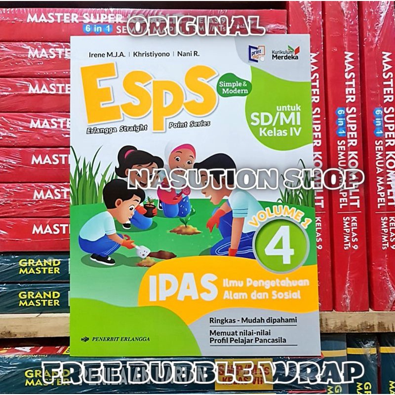 Jual Buku Esps Ipas Kelas 4 Sdmi Volume 1 Erlangga Kurikulum Merdeka Ilmu Pengetahuan Alam 