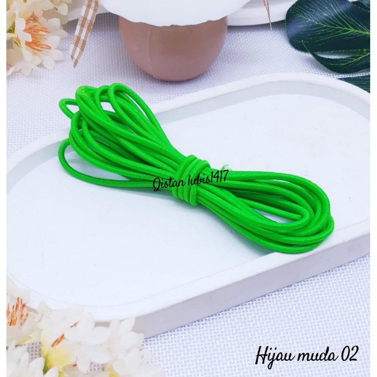 Tali karet 2.5mm 1yard dan 5yard