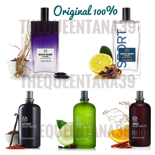 [ORIGINAL] EDT 100ml Formen Sport Activist Kistna Arber -The Body Shop