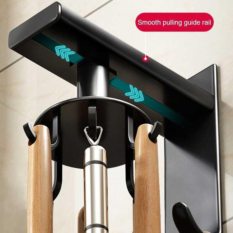 GREBON Hanger Rak Gantungan Dapur 8 Hook Strong Adhesive - E009