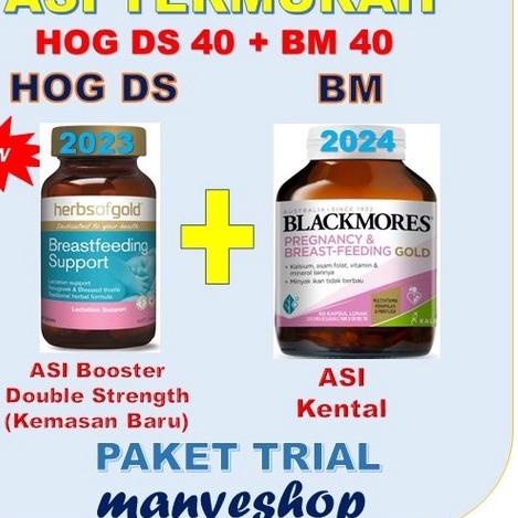 ☛ Paket Booster Asi  BLACKMORES & HOG DOUBLE STRENGTH ECERAN/PAKET  ➺
