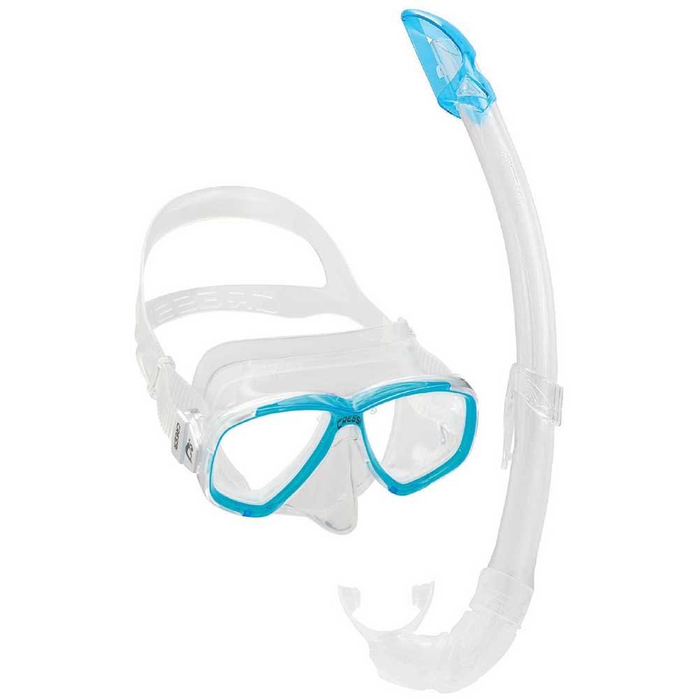 Mask Set Cressi Perla Clear Aquamarine