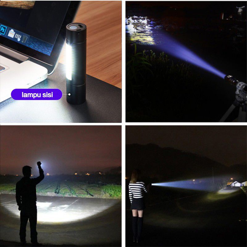 SENTER SWAT MINI LED ZOOM SUPER TERANG SENTER SWAT POLICE LIGHT⭐supertop⭐