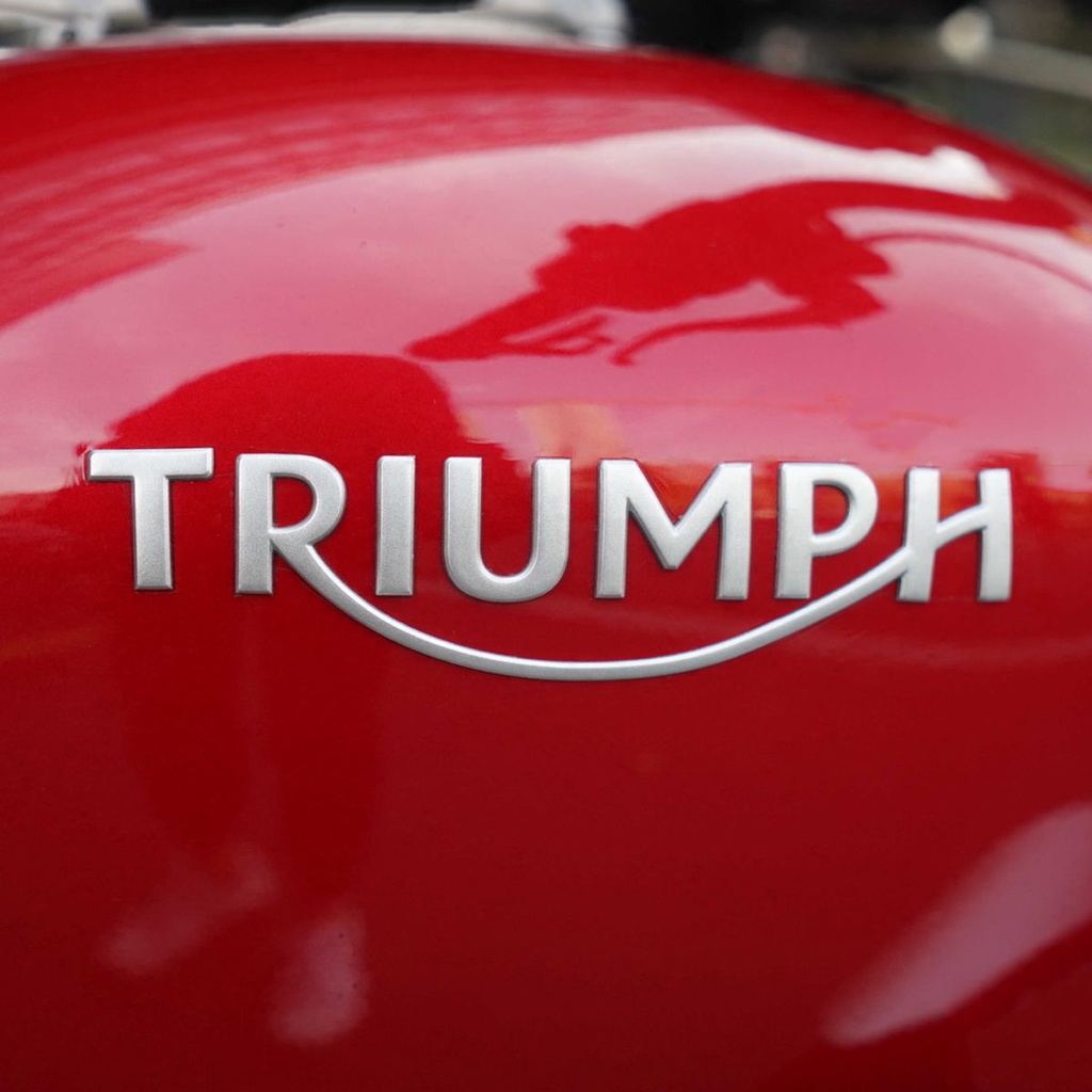 3D Triumph Motor Stiker Lem Lembut Emblem Stiker Motocross Dimodifikasi Dekoratif Stiker