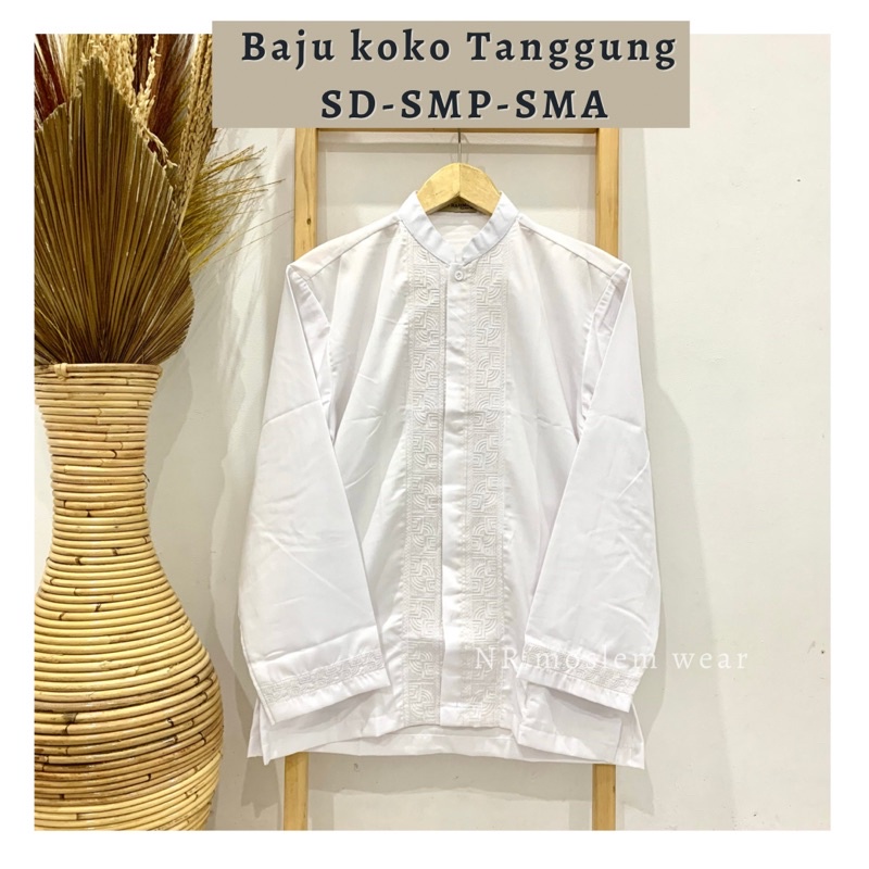 BAJU KOKO ANAK TANGGUNG , BAJU KOKO ATASAN SD-SMP-SMA PREMIUM kode KTW