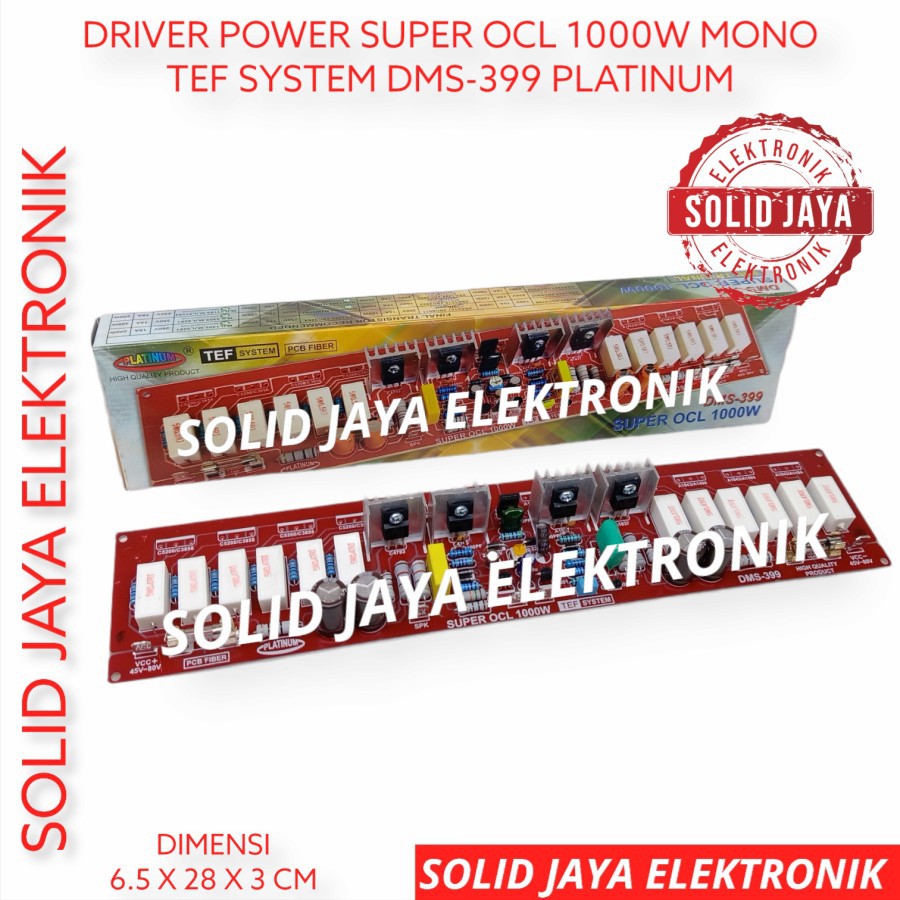 KIT DRIVER POWER SOCL SUPER OCL MONO 1000W  AMPLI AMPLIFIER SUPER OCL SOCL AMPLI 1000W MONO DMS399 DMS 399 DMS-399 TANPA TR PLATINUM