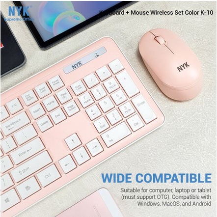 ITSTORE NYK Supreme K10 Wireless Keyboard Mouse Combo Silent  2.4Ghz K-10