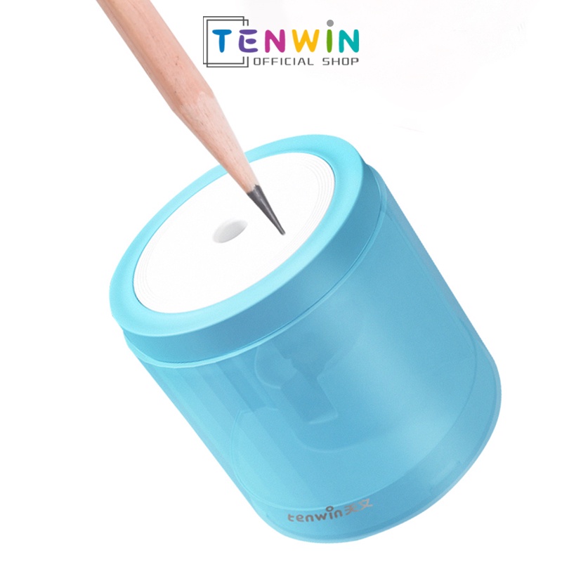 

TENWIN Permen Listrik Rautan Pensil Baterai Mini untuk 6-8 Mm Pensil Warna Melingkar Menulis Pensil Sekolah Kantor Rumah Alat Tulis 8043