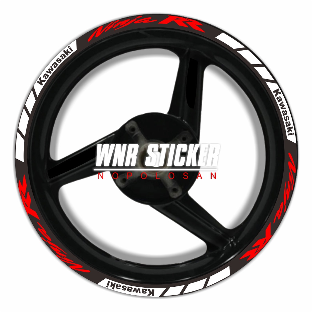 Sticker velg Kawasaki Ninja 150 rr/krr fullset
