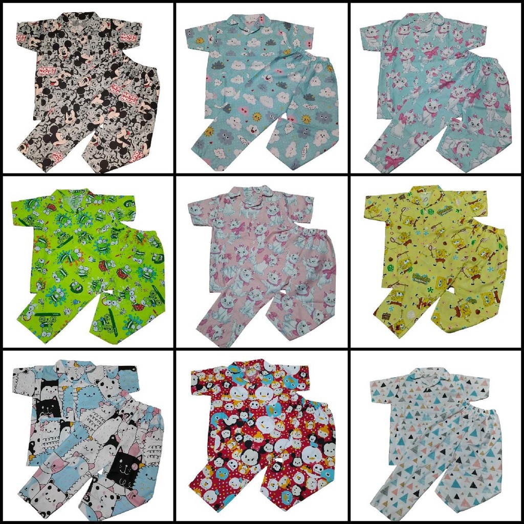 100.000 dapat 6 set piyama anak 1-5 tahun