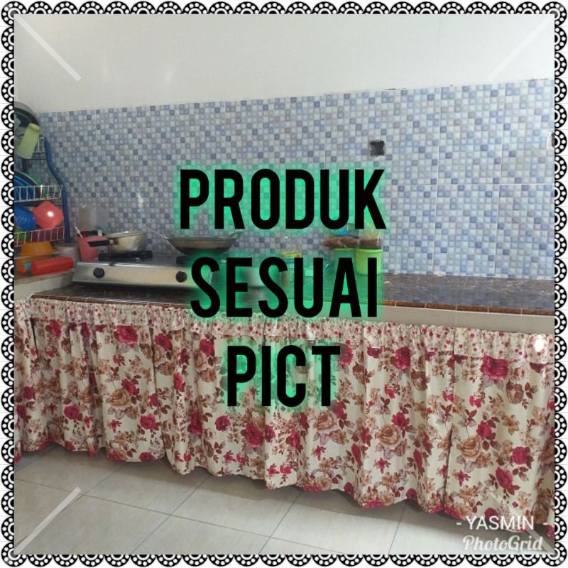 Gorden kolong dapur 70x100 bonus tali