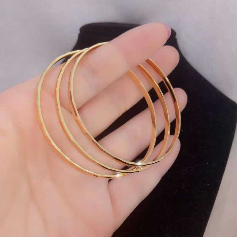 GELANG TITANIUM WANITA TERLARIS GELANG TANGAN KERONCONG MODEL SIMPLE DAN ELEGANT