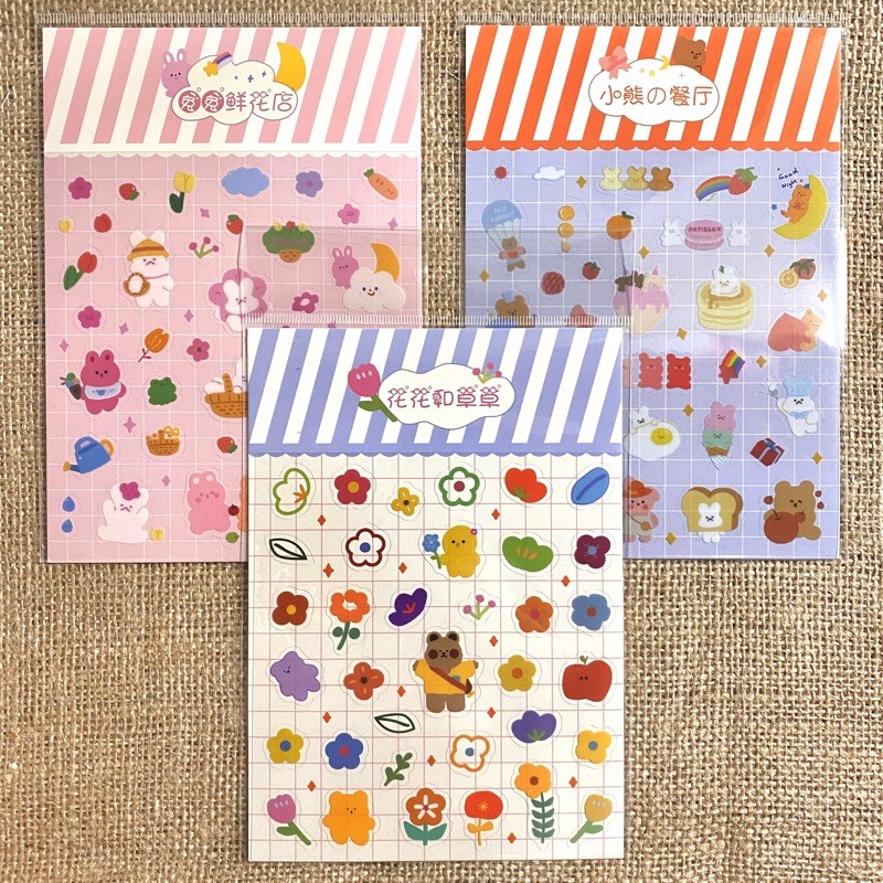 

Sweet deco stickers ( Sticker deco Sticker polco Sticker bujo Sticker journaling Sticker korea )