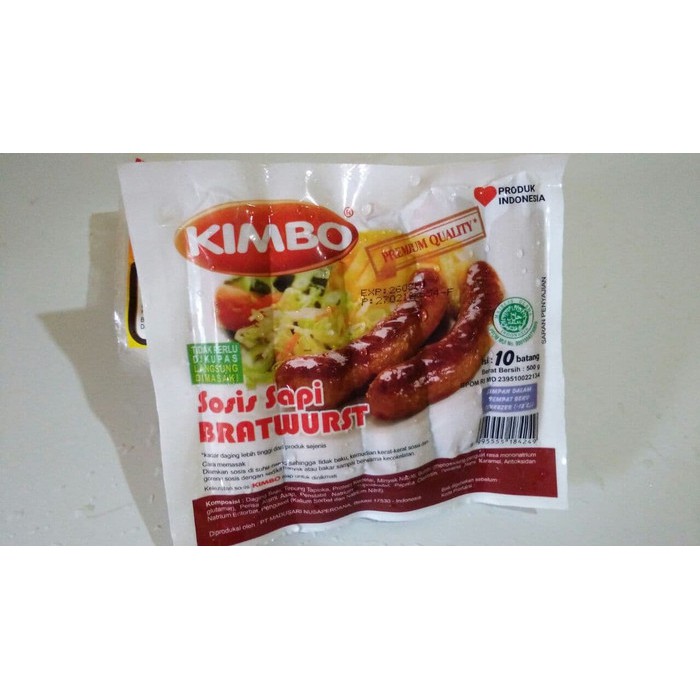 

KIMBO MINI BRATWURST ORIGINAL 10S 500GR