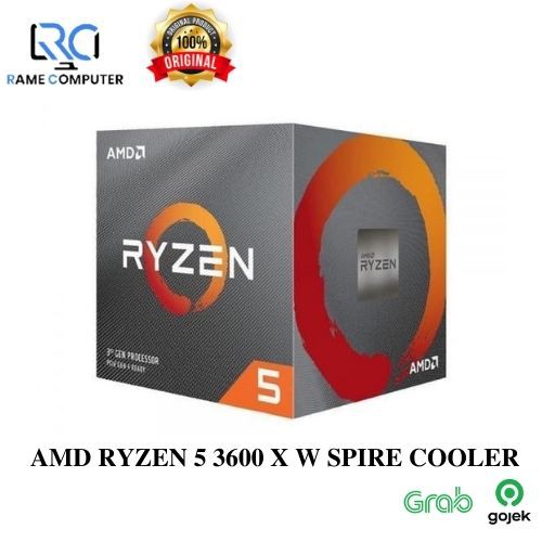 AMD CPU RYZEN 5 3600X,W SPIRE COOLER