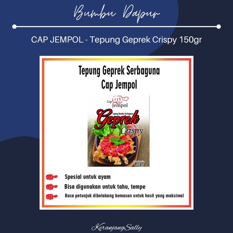 

[10 bks x 150gr] TEPUNG GEPREK CRISPY Serbaguna cap JEMPOL | bumbuvian bumbu dapur