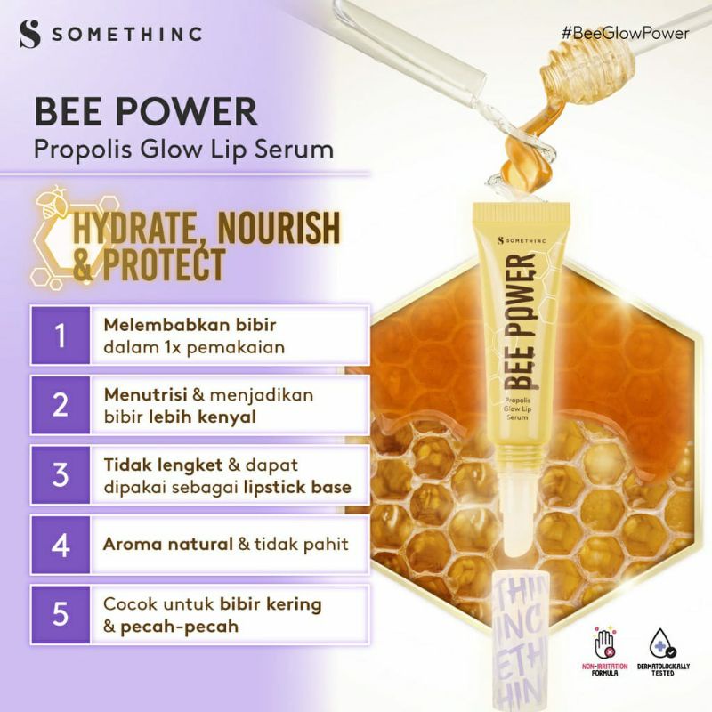 (Fullsize) SOMETHINC BEE POWER Propolis Hydra Power Mist Manuka Honey Sleeping Mask Glow Lip Serum