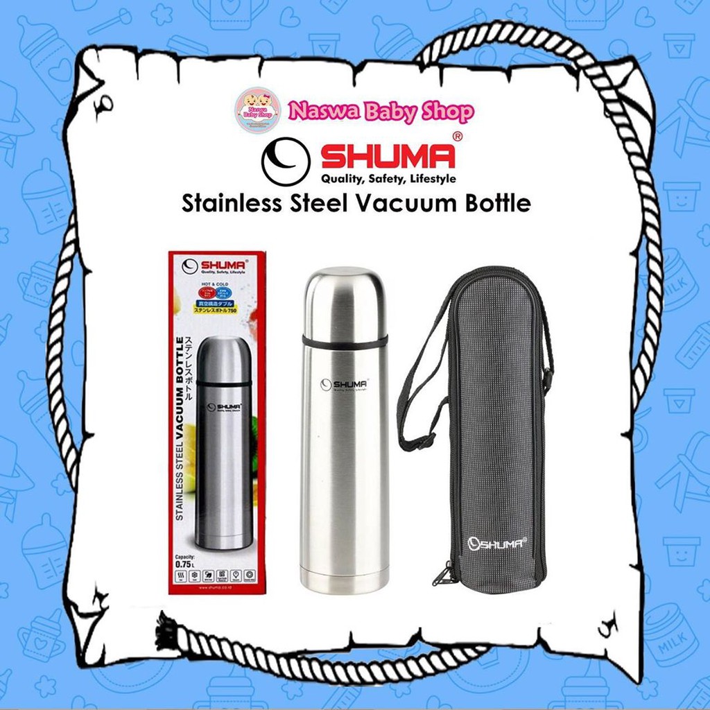Shuma Termos Vacuum Flask Plain Stainless Steel 0,35 L 0,5 L 0,75 L 1 L