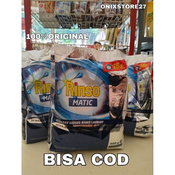 Premium (Mount) RINSO MATIC POWDER 900 GRAM / RINSO BUBUK
