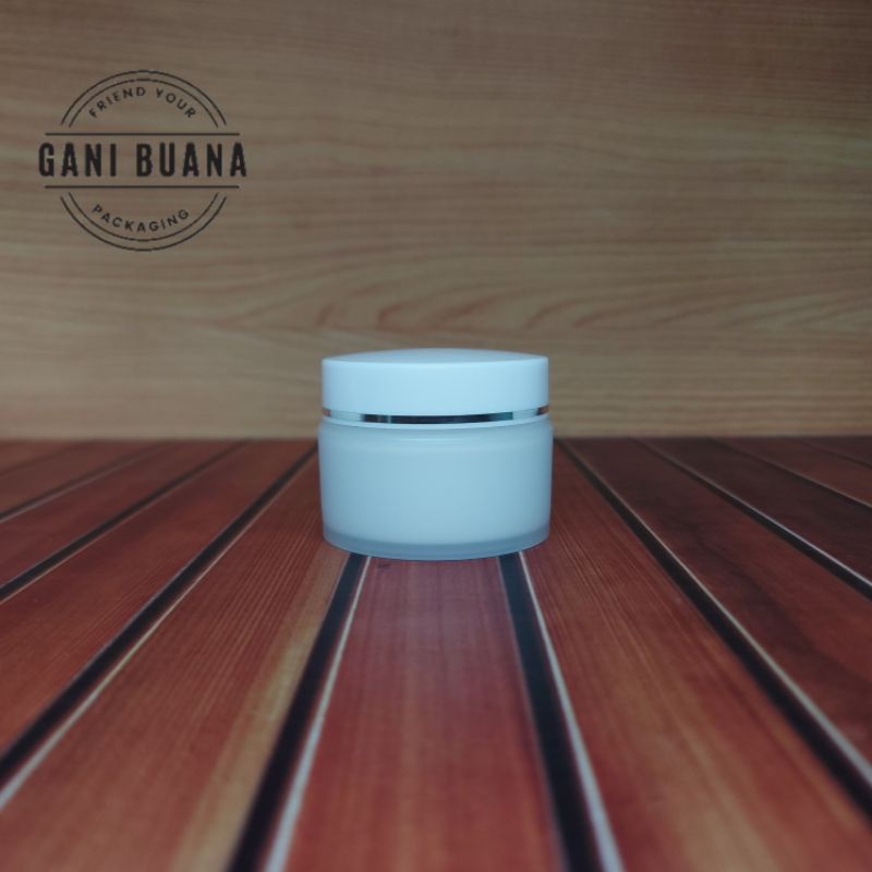 POT DOUBLE PK 15GR PUTIH LIS SILVER/WADAH CREAM 15GR
