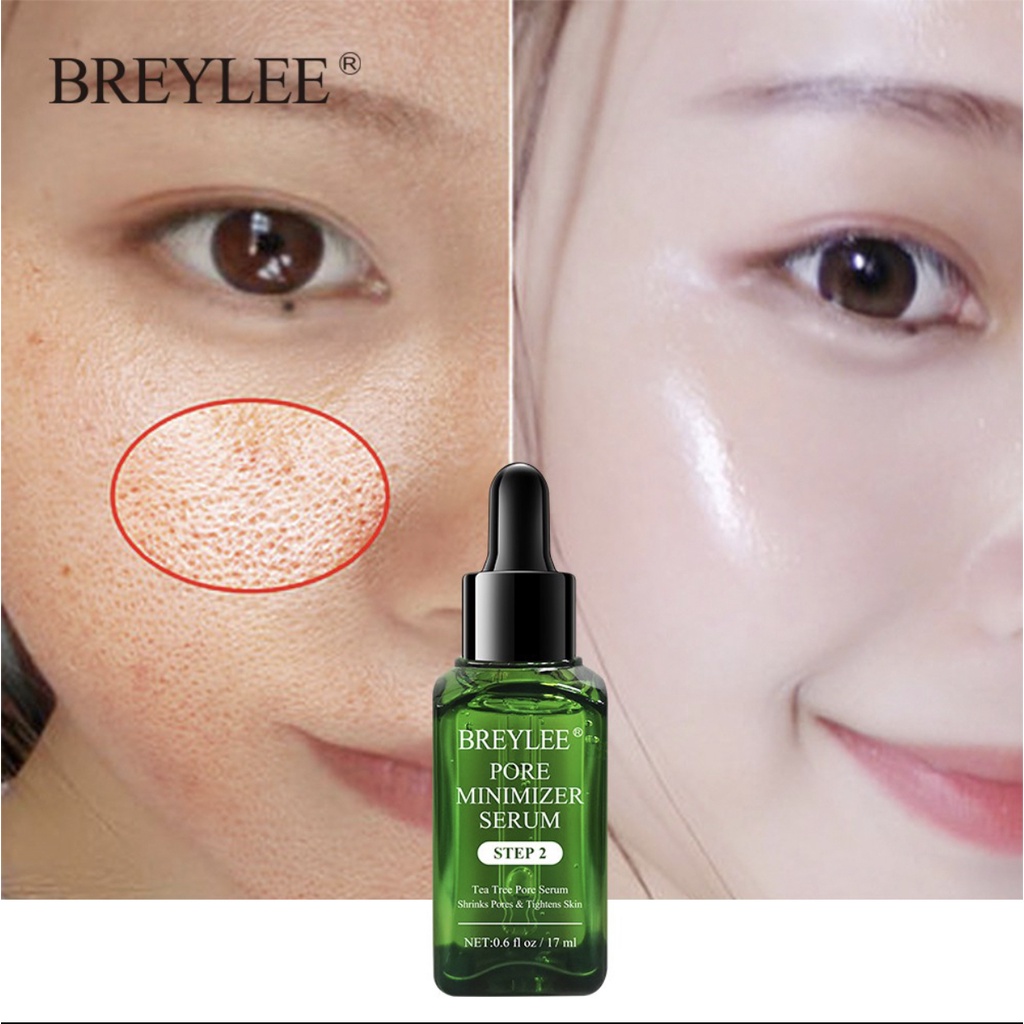 BREYLEE Masker Komedo Penghilang menghilangkan Komedo STEP 1 Blackhead &amp; STEP 2 Pore Serum Versi baru 17ML / BREYLEE Blackhead Remover Mask Step 1 - Pengangkat / Pembersih Komedo , Masker hidung  / BREYLEE Pore Minimizer Serum Step 2 - Mengencangkan