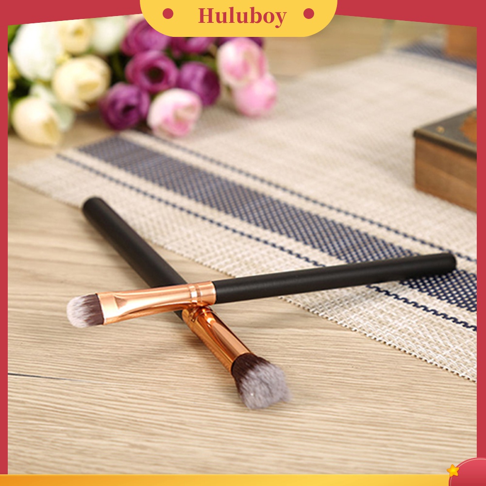 Huluboy Huluboy♡ 12pcs / Set Brush Kosmetik / Makeup Pro Untuk Foundation, Bedak, Eyeshadow, Eyeliner, Bibir