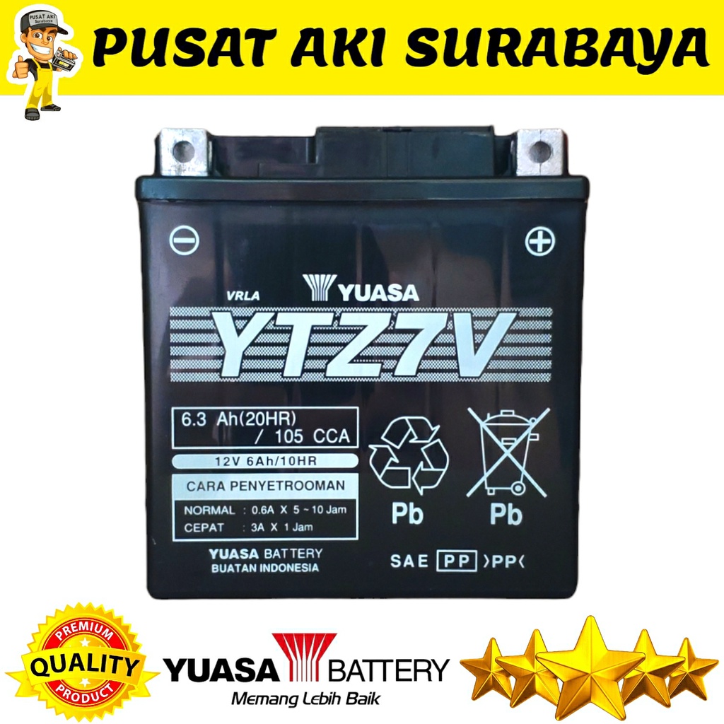 PROMO ORIGINAL YUASA YTZ7V UNTUK SEPEDA MOTOR NMAX 155 2019 FREEGOS ABS LEXI GTZ7V MTZ7V