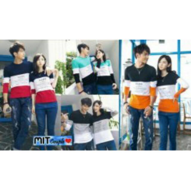 Kaos Couple Name Lengan Panjang Baju Pasangan Shopee Indonesia