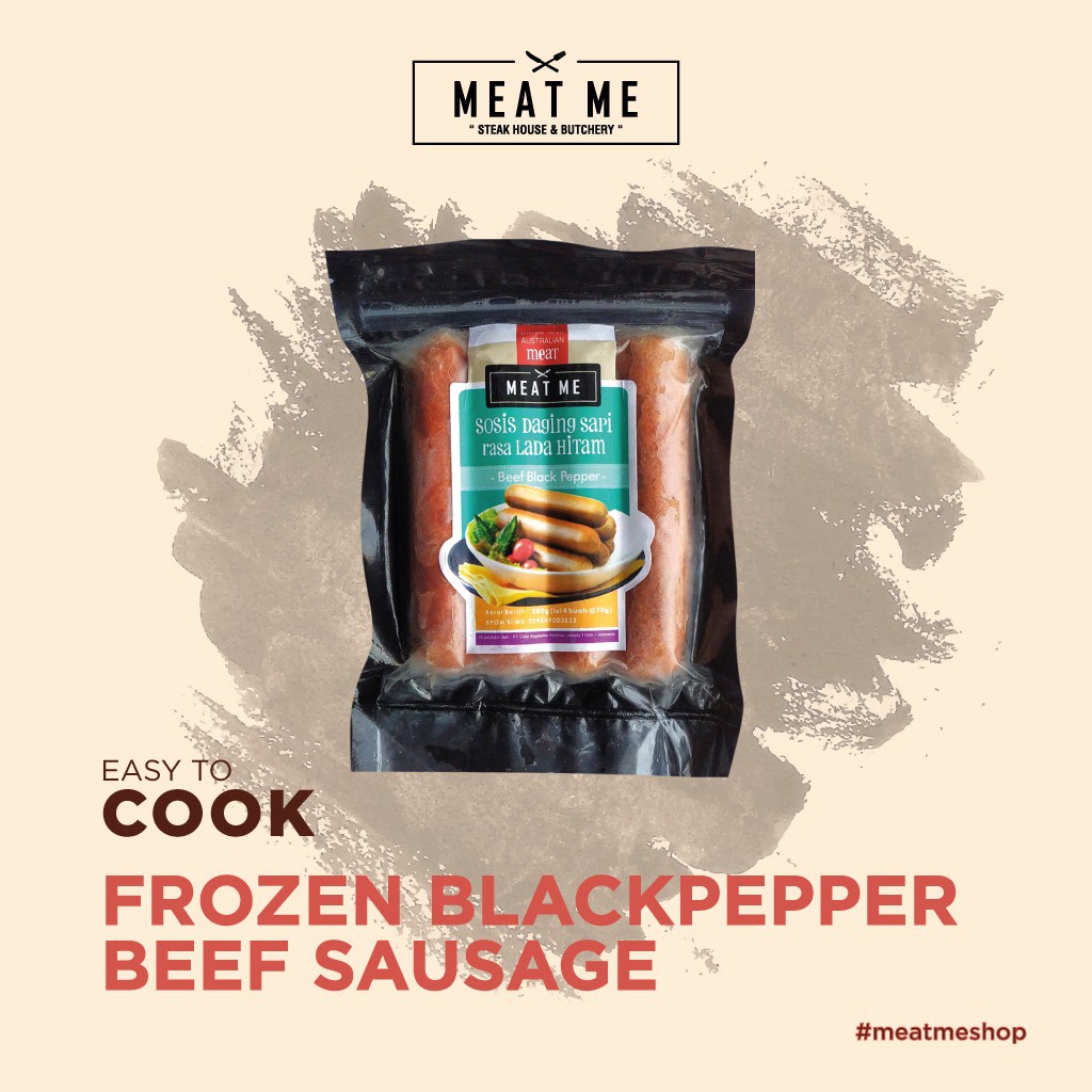 

MEAT ME Frozen Food - Blackpepper Beef Sausage | SOSIS
