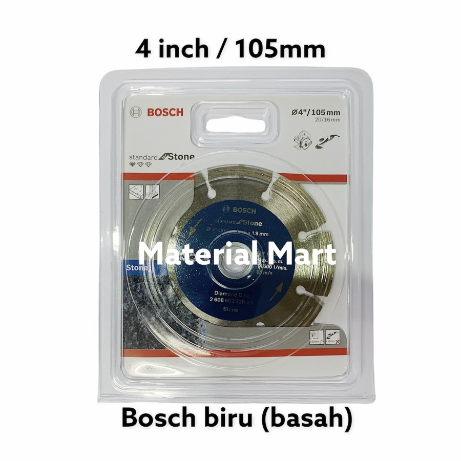 Diamond Wheel Bosch ASLI | Mata Gerinda Potong 4 | Pisau Potong Keramik | Material Mart