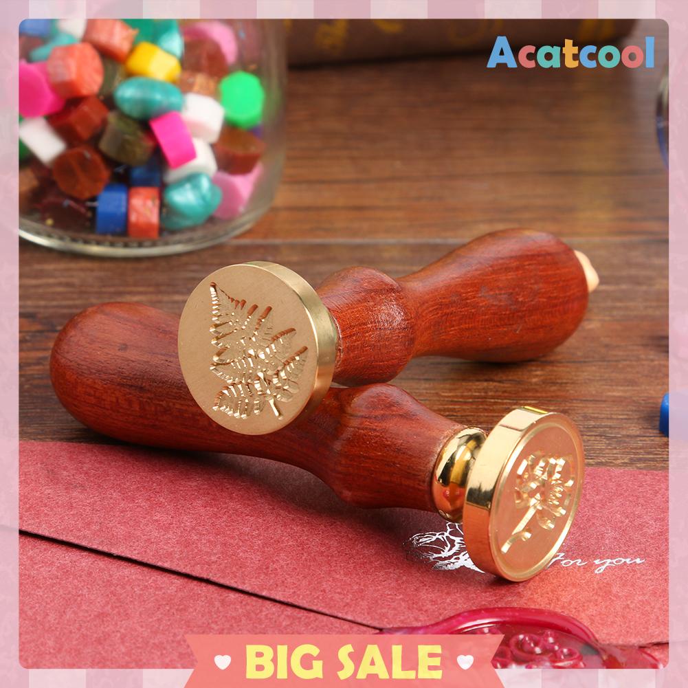 Stempel Segel Lilin Bahan Kayu Gaya Retro Antik Untuk Dekorasi Pernikahan