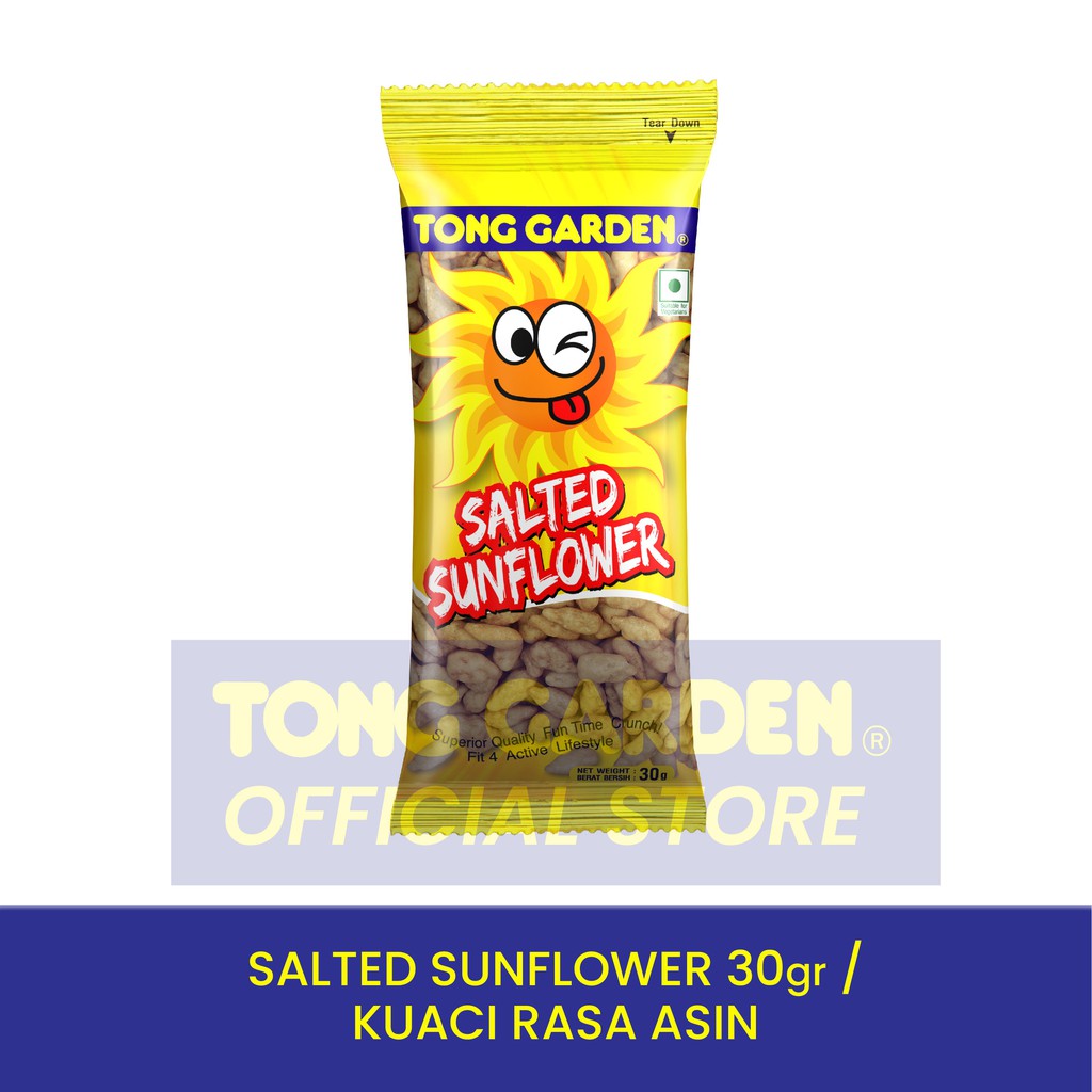 

Tong Garden Salted Sunflower 30g - Kuaci Rasa Asin Tanpa Kulit
