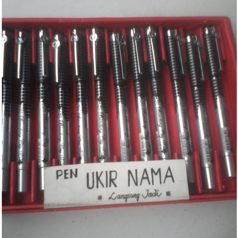 

cod !!! balpoin 0.7 mm tulis nama langsung jadi