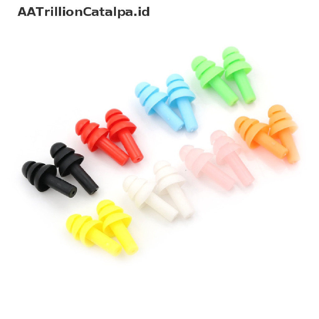 20 Pcs Earplugs Bahan Silikon Anti Bising Untuk Belajar Tidur