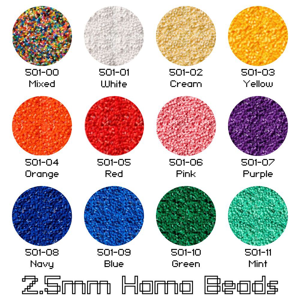 [ORIGINAL] 100 pcs Hama Beads 2.5 mm Mini Beads