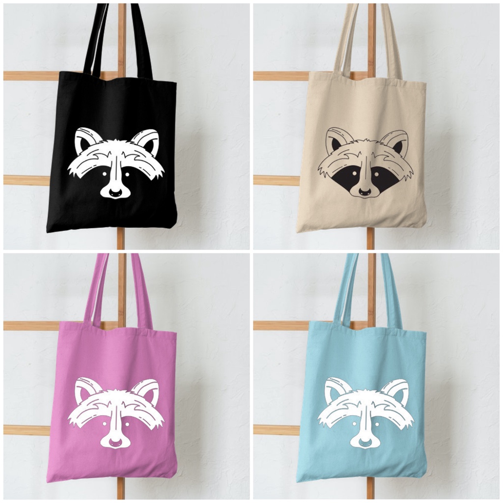 4.4 TOTE BAG RESLETING TOTEBAG KPOP / TOTE BAG KPOP / KOREA / ANIMAL /TOTE UKURAN BESAR RESLETING KANVAS WARNA HITAM MARUN NAVY KREM BISA COD GRATIS ONGKIR