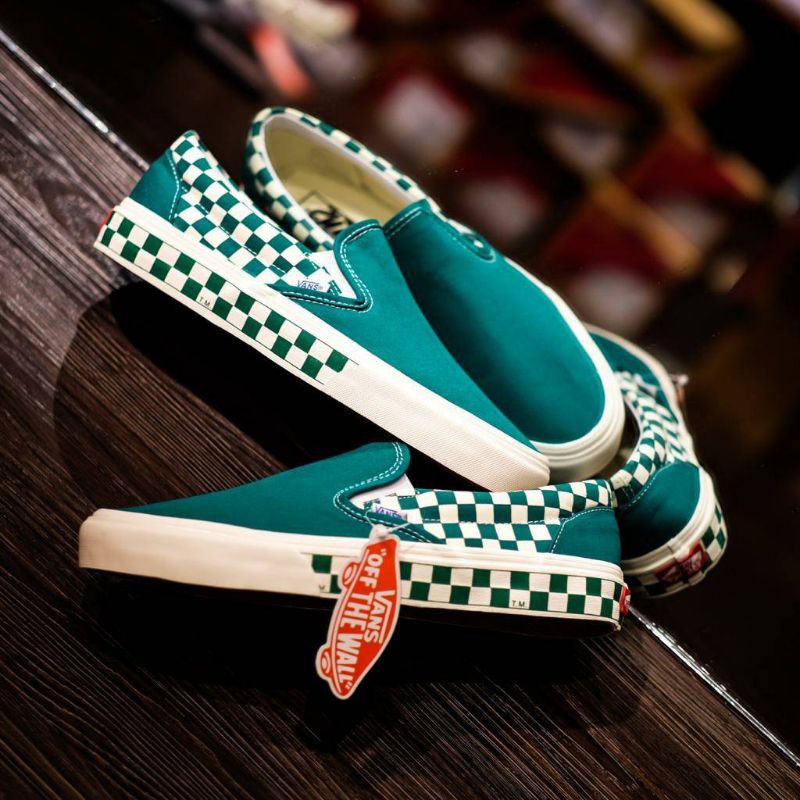 Vans slipon sidewall chekerboard ultramarr