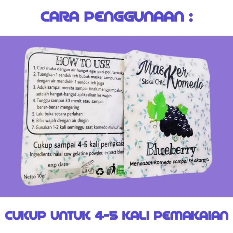 Masker Komedo Siska Chic Masker Wajah Perawatan Wajah Masker Organik Shopee Indonesia