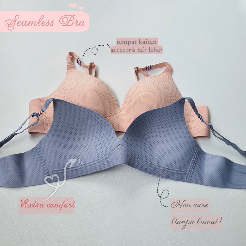 Seamless Bra Bh Tanpa kawat tanpa jahitan Lydyly anti nyeplak 2188 / 2388 / 5586 / 0003 premium comfort half cup