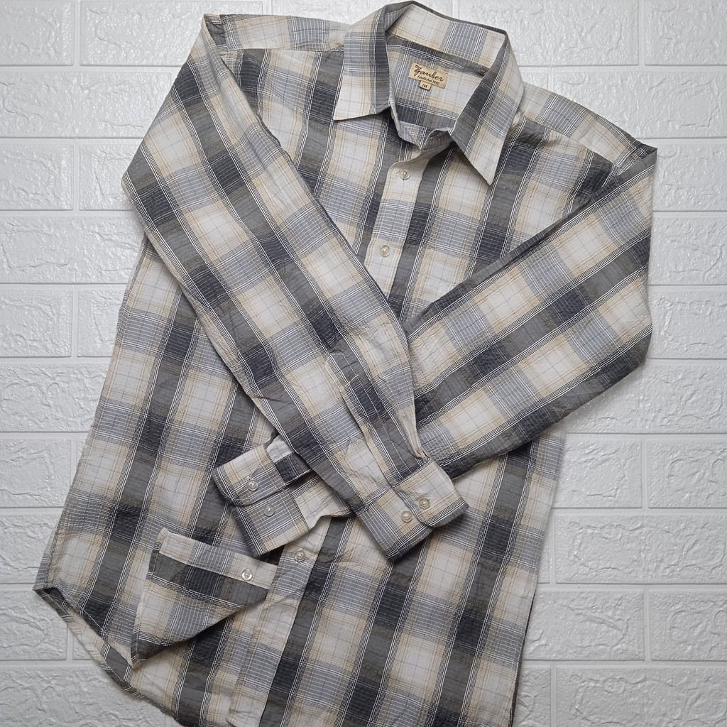 kemeja pria second motif kotak