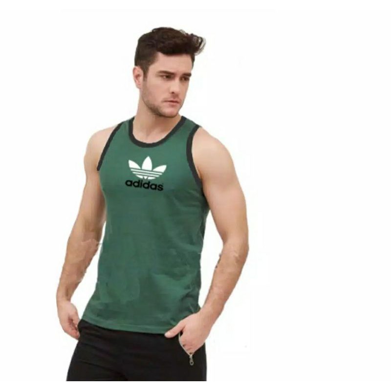Kaos Dalam Singlet Sport Wear Kaos singlet pria warna ADIDAS dingin nyaman