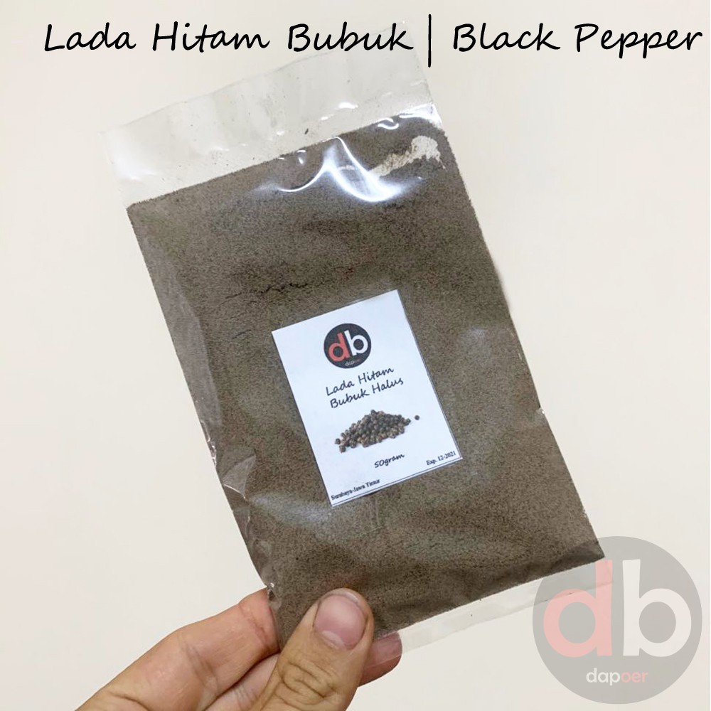 

Black Pepper Crushed | Lada Hitam Bubuk 50g