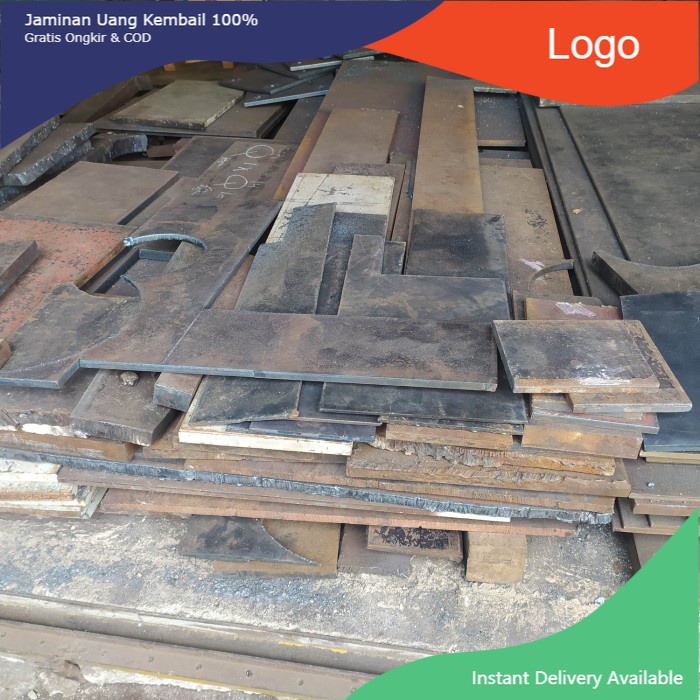 plat besi / plat esser 6 mm s.d 30 mm harga perkilo