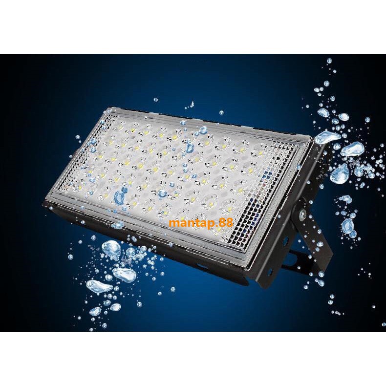 LAMPU SOROT LED 50WATT / 50W / TEMBAK SLIM LED FLOODLIGHT 220V CAHAYA PUTIH