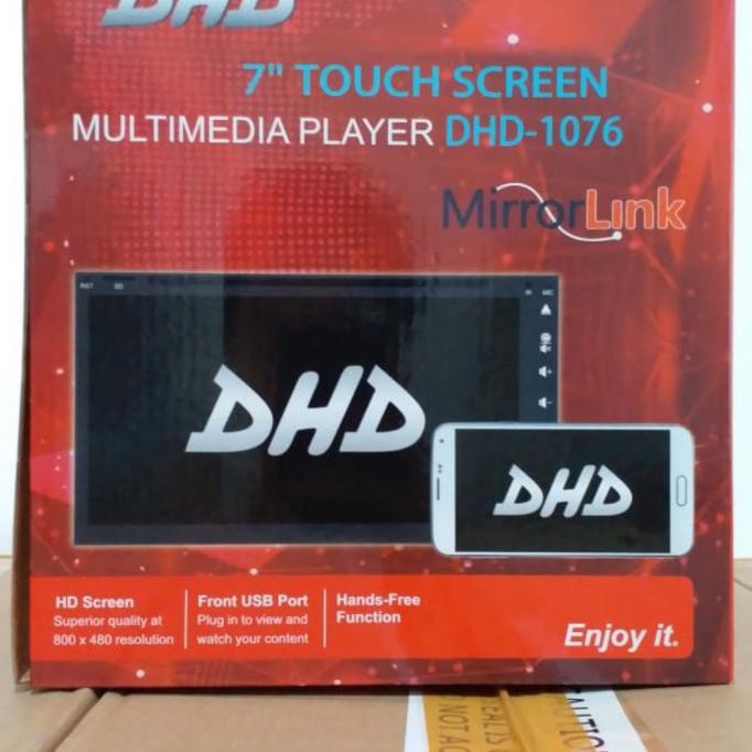 READY Head unit double din DHD 1076 full glass mirrorlink mp4