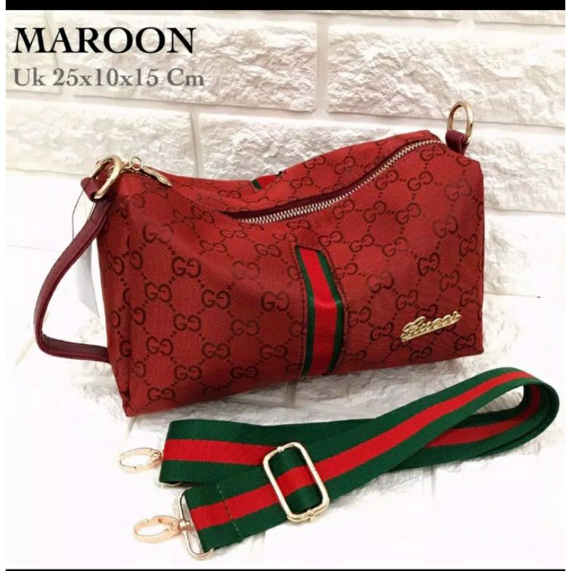tas gucci tabung super kanvas import super premium