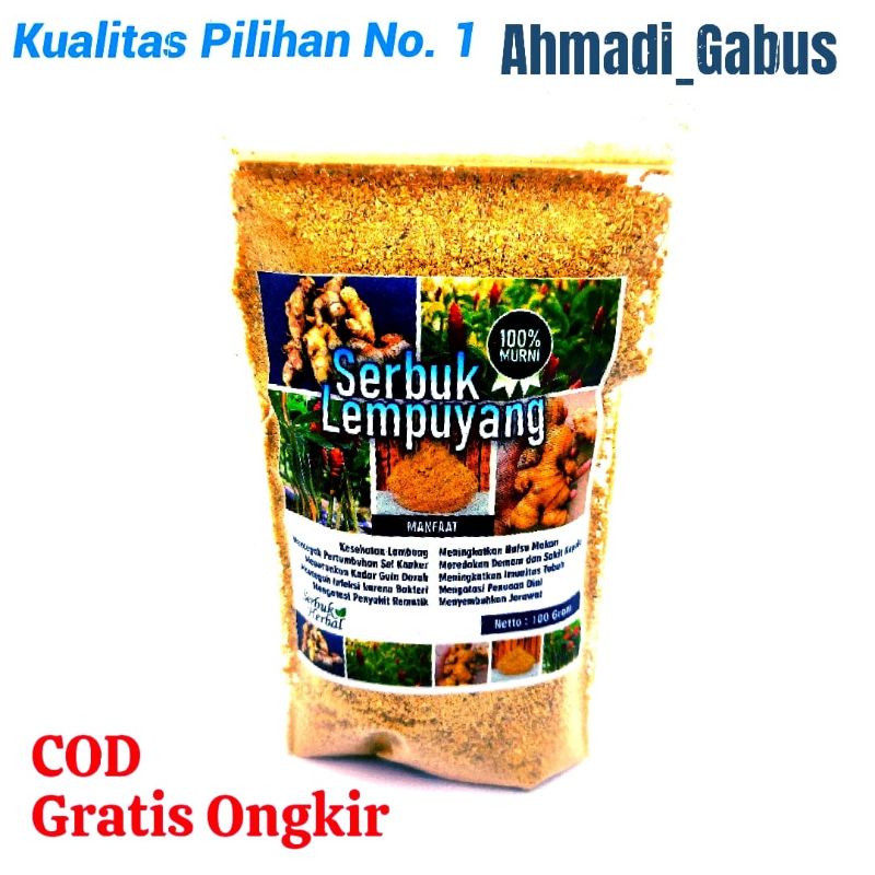 

Serbuk Lempuyang 100 gram, Bubuk Lempuyang